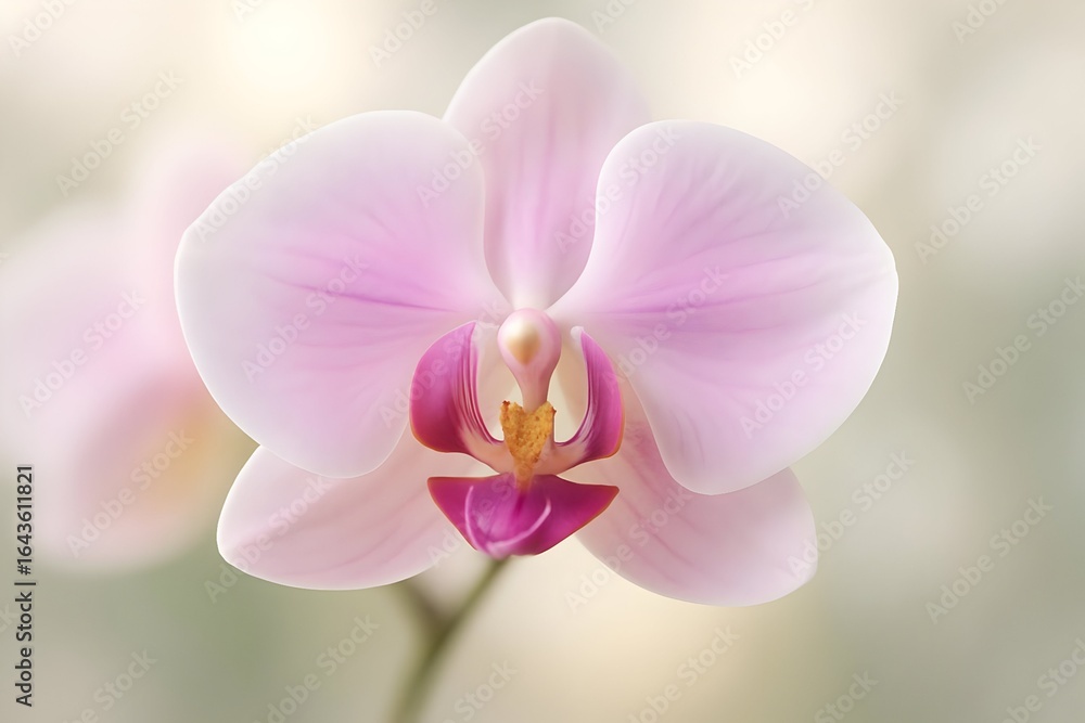Obraz premium Pink Phalaenopsis Orchid Flower in Soft Focus
