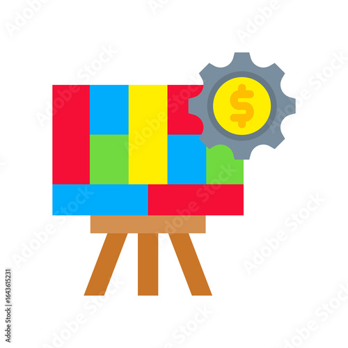 Canvas flat icon