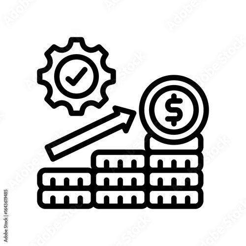Revenue Optimization line icon