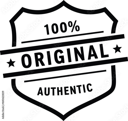 100 original authentic guarantee seal badge