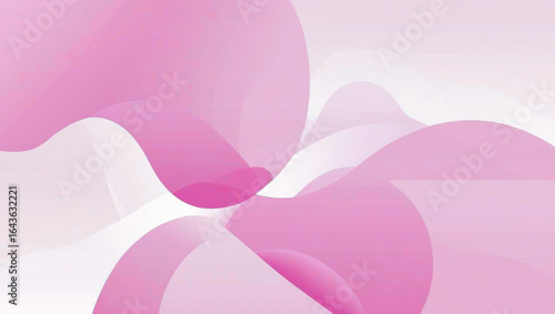 Abstract Pink and White Fluid Waves