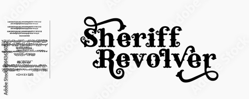 Elegant Font Uppercase Lowercase and Number. Classic Lettering Minimal Fashion Designs. Typography modern serif fonts regular decorative vintage concept. vector illustration