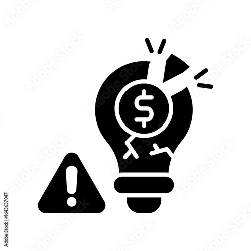 Disruption glyph icon