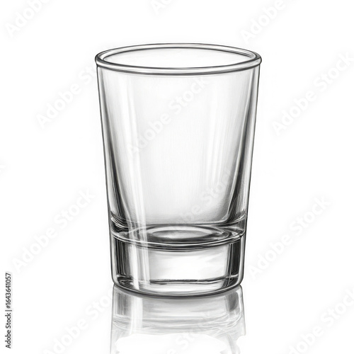 Wallpaper Mural Empty Clear Glass Shot Glass Product Shot Torontodigital.ca