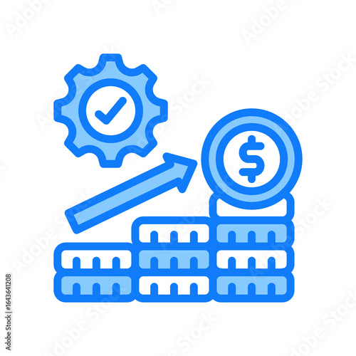 Revenue Optimization blue icon 
