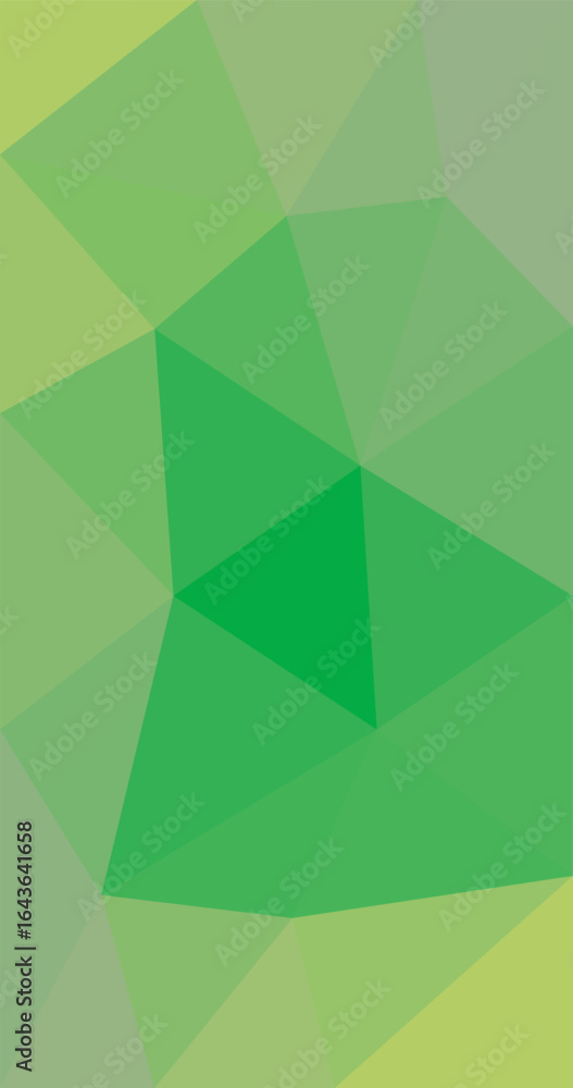 Obraz premium Abstract green geometric background Low Polygonal style illustration