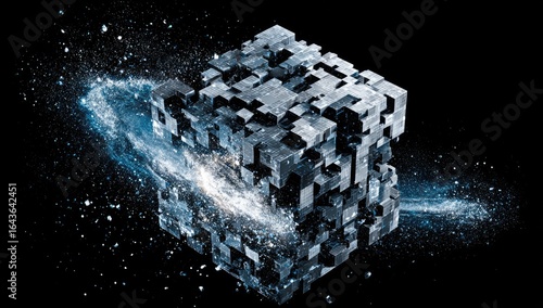 Complex cube in cosmic dust