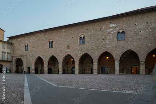 Piazza Cittadella, in Citta Alta a Bergamo.