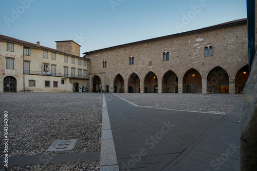 Piazza Cittadella, in Citta Alta a Bergamo.