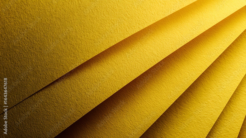 Obraz premium Textured Yellow Paper Layers Creating an Artistic Background for Creative Projects
