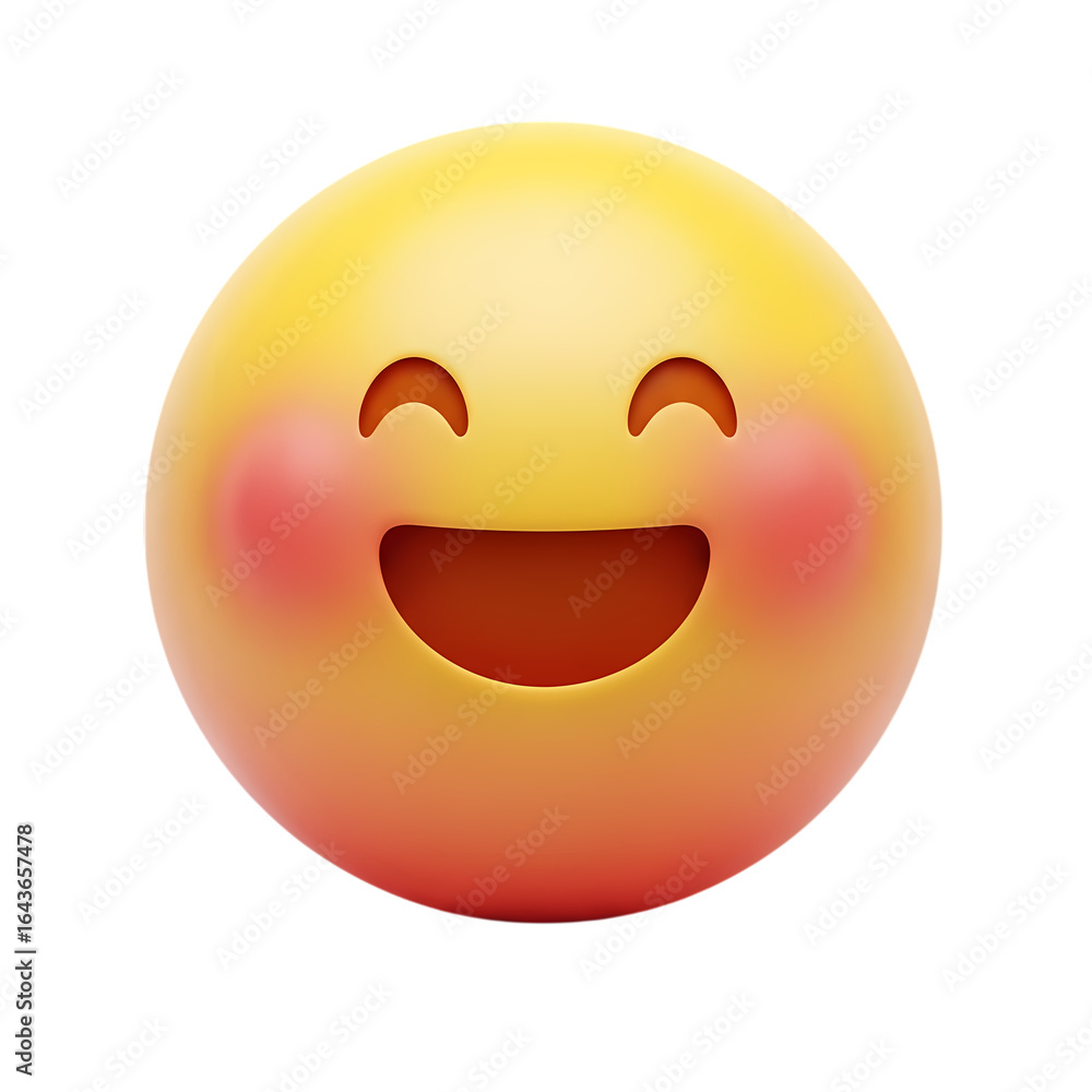 Fototapeta premium emoji on white background