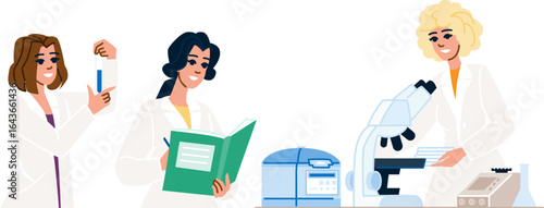 research chemist lab assistant woman vector