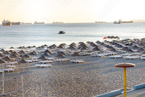 Fototapeta Naklejka Na Ścianę i Meble -  turkey beach in the sunset