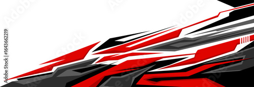 Abstract Car decal  background design vector. Graphic abstract stripe racing background kit designs for wrap vehicle, race car, rally, adventure and livery	