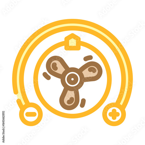 adjustable speed settings color icon vector illustration