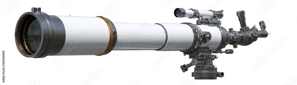 High-tech telescope for astronomical observation. High-tech telescope for astronomical observation.