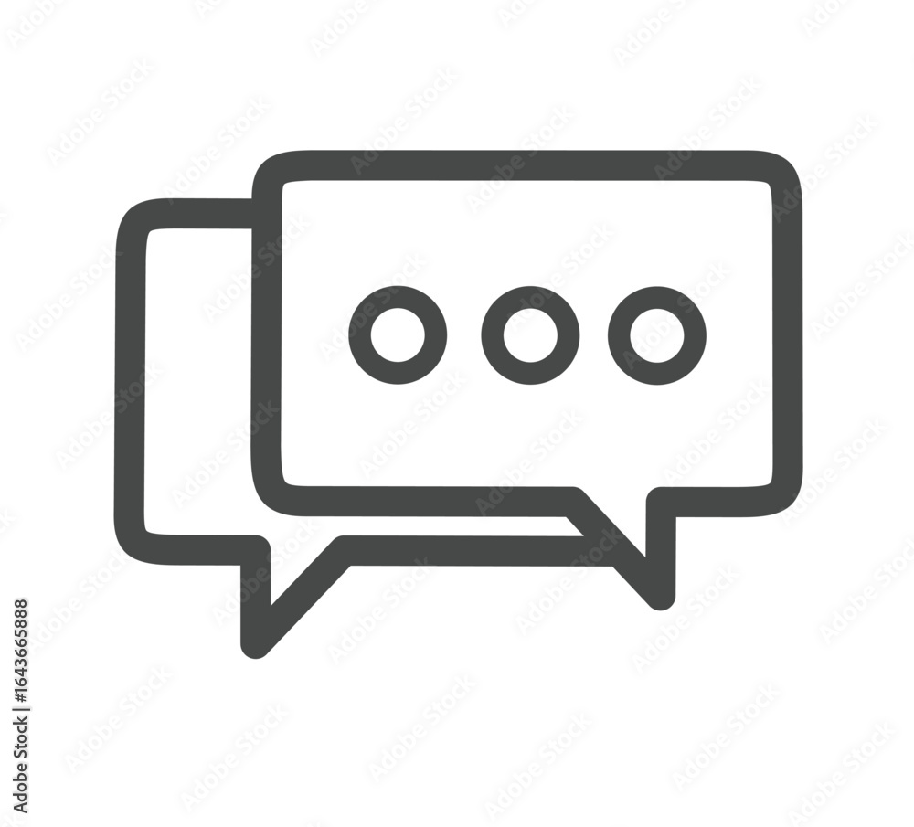 Fototapeta premium chat icon vector on white background. dialog icon