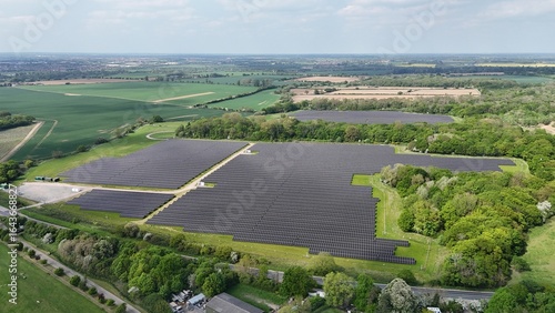 Solar Farm Essex UK drone,aerial