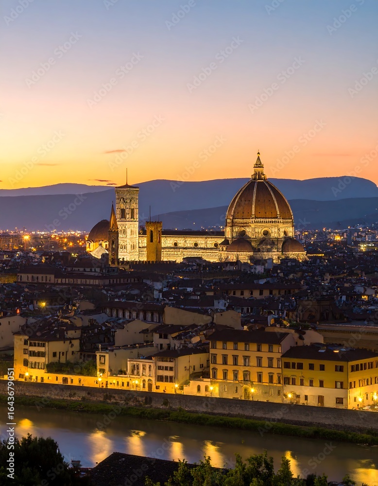 Fototapeta premium Florence cityscape at sunset