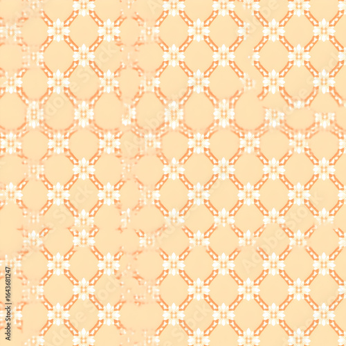 Soft peach and cream geometric pattern with subtle texture