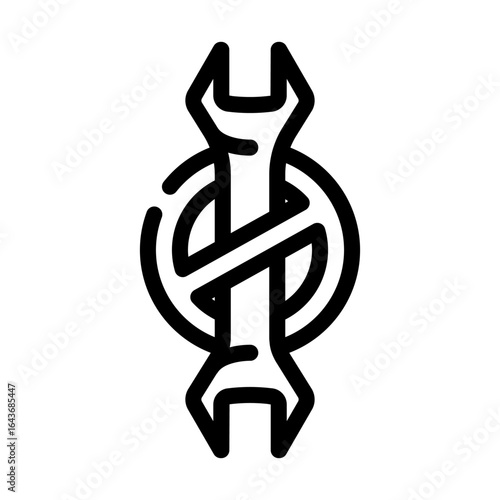 no assembly required line icon vector illustration