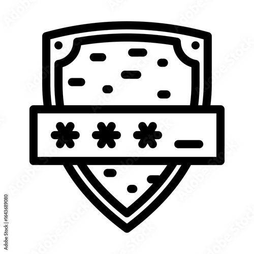 tamper proof line icon vector illustration