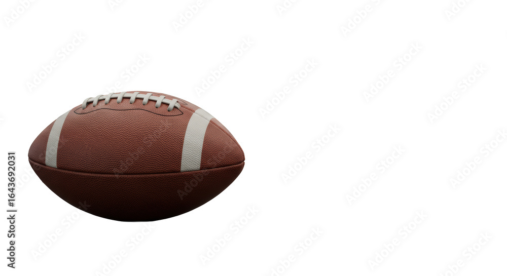 A classic unbranded American football, rich brown leather, white laces & stripes, on a polished dark wood desk, blurred modern office background with soft studio light. Concept of strategic execution A classic unbranded American football, rich brown leather, white laces & stripes, on a polished dark wood desk, blurred modern office background with soft studio light. Concept of strategic execution