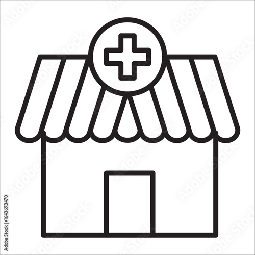 Healthcare icon outline vector
