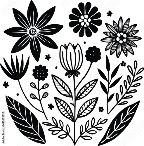 Autumn Leaf Pattern Brushes for Seasonal Art and Decoration.