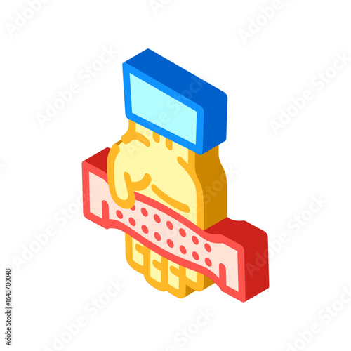 intelligent design isometric icon vector illustration
