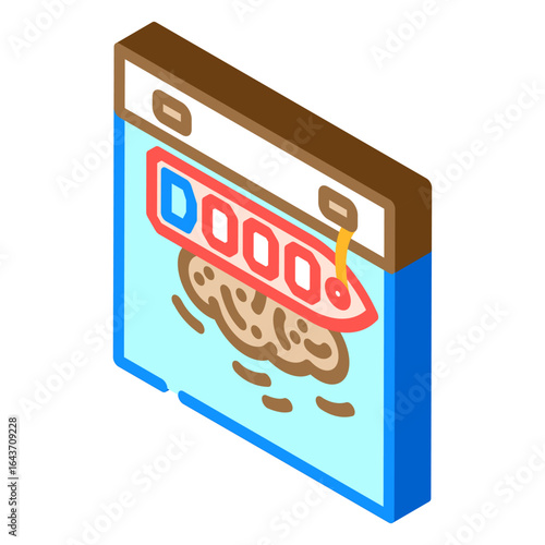 industrial port oil leakage isometric icon vector illustration