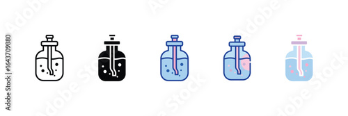 Genetic Engineering Icon Set Multiple Style Collection
