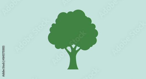 Flat design illustration of a powerful chainsaw, a robust tool for forestry, logging, and gardening, perfect for efficient wood cutting and outdoor maintenance tasks