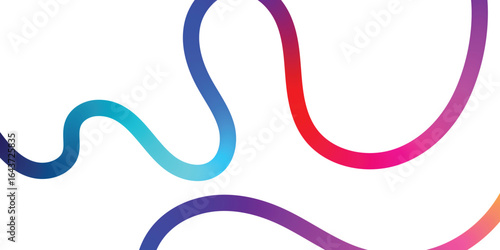 Vibrant Abstract Lines Intertwining on a Black Background. A dynamic image featuring interwoven, colorful lines in various shades of the rainbow against a solid black backdrop.