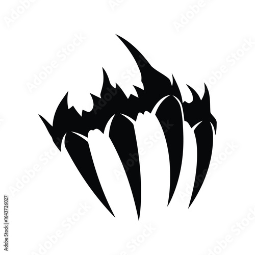 Claw marks vector, monster attack, wild animal, tiger or bear traces, sharp talons, aggressive graphic, isolated