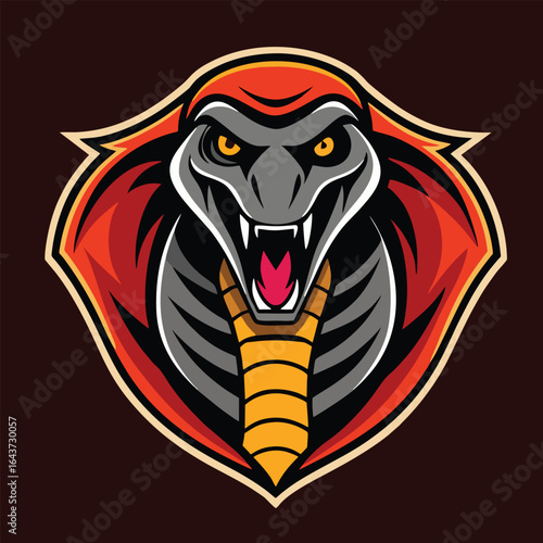 design logo illustration vector mascot snake king cobra