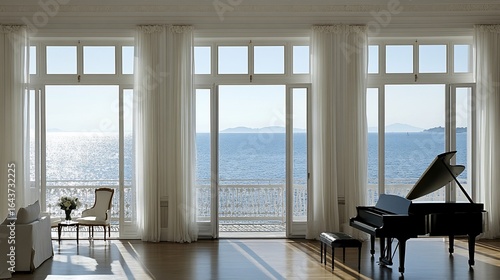 Luxurious ocean view interior