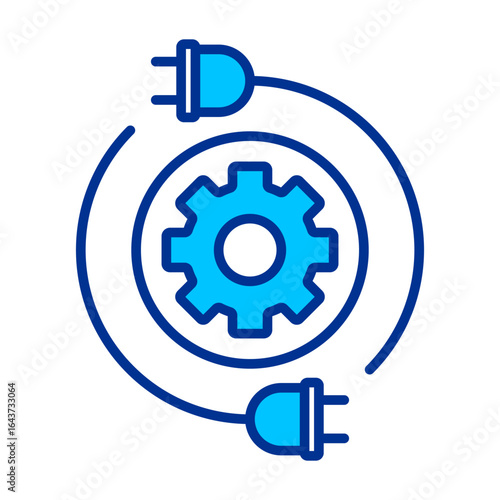 Gear Simple Icon Vector Illustration Concept
