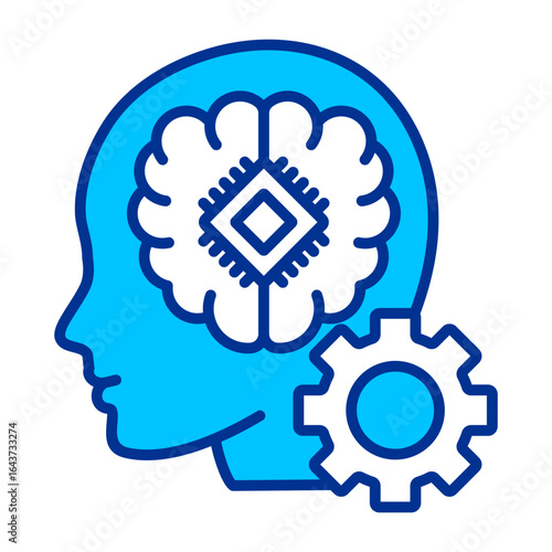Transhumanism Simple Icon Vector Illustration Concept