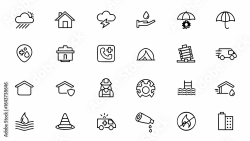 A bold collection focusing on emergency preparedness, rescue efforts, and rebuilding after natural or man-made disasters. Perfect for NGOs, insurance companies, and safety training materials