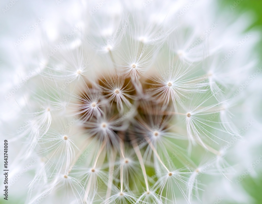 Fototapeta premium Close-up of dandelion seeds