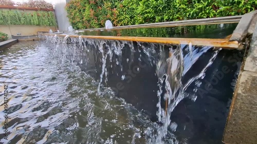water flowing into the water