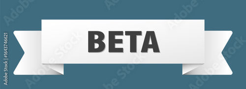 beta ribbon isolated on transparent background. beta ribbon
