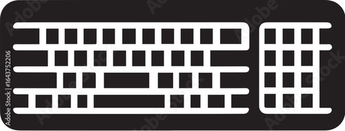 Keyboard icon. Computer keyboard tool