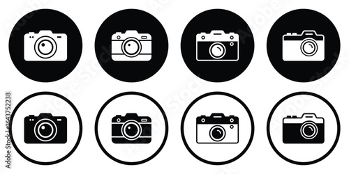 Camera Outline and Filled Icons
