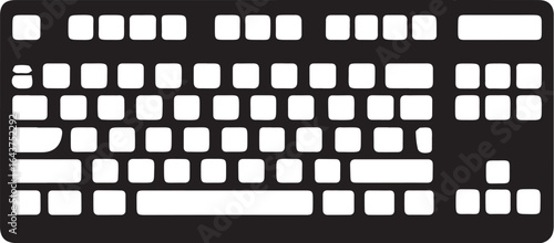 Keyboard icon. Computer keyboard tool