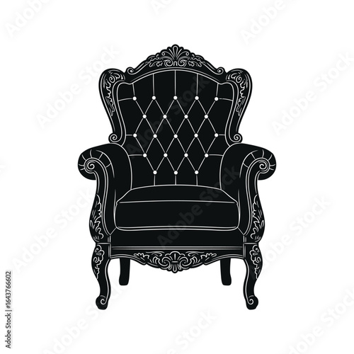 Isolated on white, this luxurious old leather armchair exudes a classic, comfortable, antique style perfect for any elegant interior design