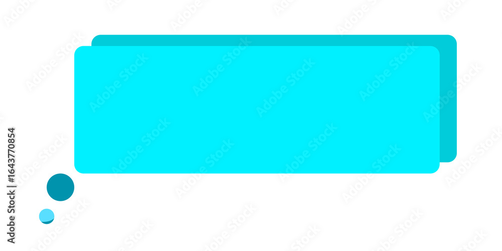 An illustrated white text box with a blue background. An illustrated white text box with a blue background.