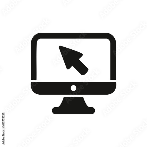 computer monitor with mouse