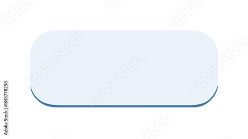 Light blue rounded rectangle shape vector graphic design element ui button interface background illustration 100